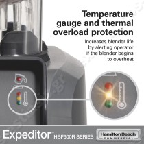Επαγγελματικό μπλέντερ τροφίμων EXPEDITOR 600 HAMILTON | Αισθητήρας θερμοκρασίας του μοτέρ