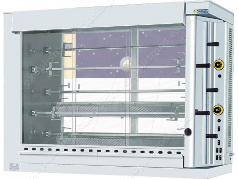 Κοτοπουλιέρα αερίου με 5 σούβλες KG5 SERGAS