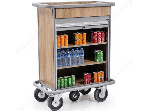 Τρόλεϊ mini bar ξύλινο