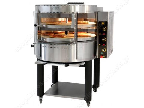 Επαγγελματικός φούρνος αερίου περιστρεφόμενος για 14 πίτσες RP2 SERGAS (Εξουσιοδοτημένο service)