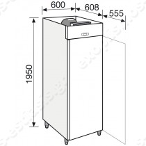 Ψυγείο θάλαμος συντήρηση 60εκ QUICK GREEN 351 TNBV EVERLASTING