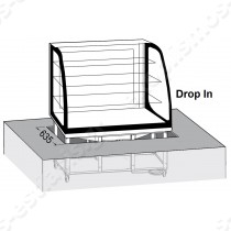 Βιτρίνα θερμαινόμενη BRIO 137 HOT TECFRIGO | Drop in