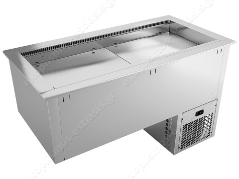 Salad bar drop in ψυχόμενο για 4 GN 147,5εκ εντοιχιζόμενο EECFV4 INFRICO