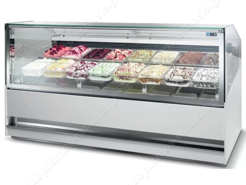 Ψυγείο βιτρίνα παγωτού 12 θέσεων 3DSHOW 120 ISA