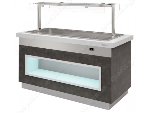 Salad bar θερμαινόμενο για 5 GN 203εκ MB80BM5 INFRICO