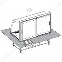 Βιτρίνα θερμαινόμενη BRIO 97 HOT TECFRIGO | Drop in