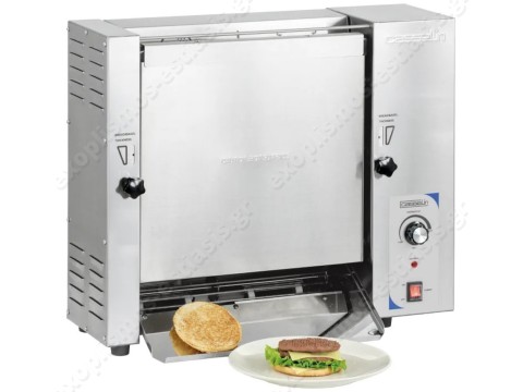 Κάθετη φρυγανιέρα κυλιόμενη για 600 burger / ώρα 