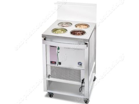 Βιτρίνα παγωτού τροχήλατη για pozzeti NEMOX