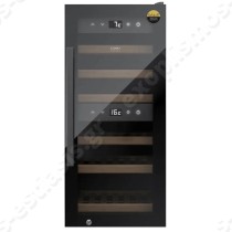 Συντηρητής κρασιών διπλής θερμοκρασίας για 24 φιάλες CASO | 6 ξύλινα ράφια αποθήκευσης (5 από αυτά με ρουλεμάν)