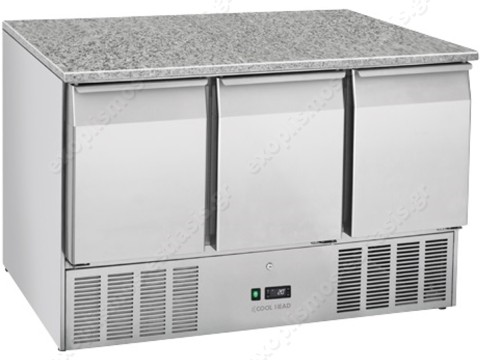 Ψυγείο πίτσας 136.5εκ με γρανίτη COOL HEAD