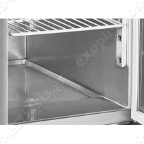 Ψυγείο πάγκος σαλατών GN 1/1 CR 45A COOL HEAD | Πάτος σχεδιασμένος με στρογγυλεμένες γωνίες, για ευκολότερο καθαρισμό