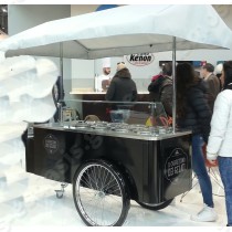 Βιτρίνα παγωτού τροχήλατη 6 θέσεων THE ICE CREAM CART ISA | Σε μαύρο
