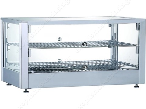 Βιτρίνα θερμαινόμενη 2 επιπέδων 70εκ