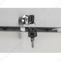 Ψυγείο βιτρίνα συντήρησης τριπλό inox 210εκ GN 2/1 COOLHEAD GRCG 1850 | Mε κλειδαριά