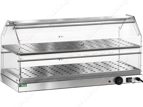 Βιτρίνα θερμαινόμενη 85εκ 2 επιπέδων Βιτρίνα θερμαινόμενη 85εκ 2 επιπέδων