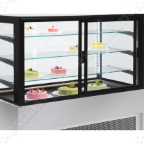 Ψυγείο βιτρίνα συντήρησης 120εκ KRISTALL ZOIN | Με 3 ρυθμιζόμενα γυάλινα ράφια
