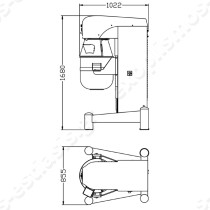 Επαγγελματικό Μίξερ 80Lt PL80SN STARMIX | Διαστάσεις