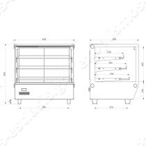 Βιτρίνα θερμαινόμενη 69εκ GN-660HRT KARAMCO