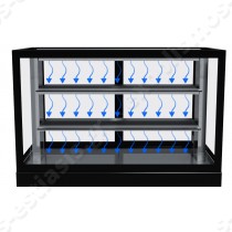 Ψυγείο βιτρίνα συντήρησης 157εκ LUX BFK  | Σύστημα ροής αέρα
