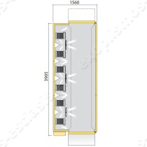 Blast chiller - shock freezer 176εκ για 240 GN 1/1 EVERLASTING KING TROLLEY 120