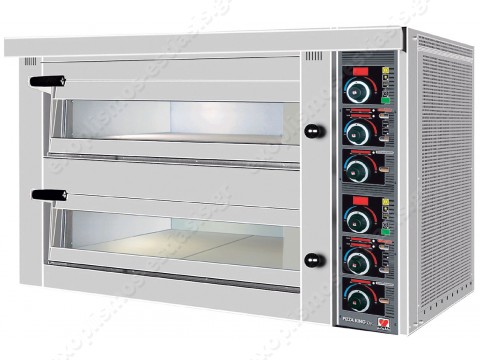 Επαγγελματικός ηλεκτρικός φούρνος ηλεκτρονικός 2 όροφοι για 8 πίτσες FPD92