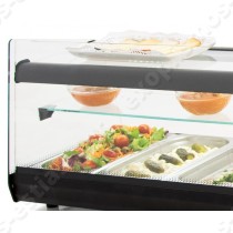 Ψυγείο επιτραπέζιο 3 επιπέδων για 8 λεκάνες GN 1/3 8VTG TRIPLE ARILEX | Με ράφι και επίπεδη επιφάνεια οροφής